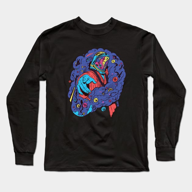 Technicolor Space Long Sleeve T-Shirt by Thomcat23